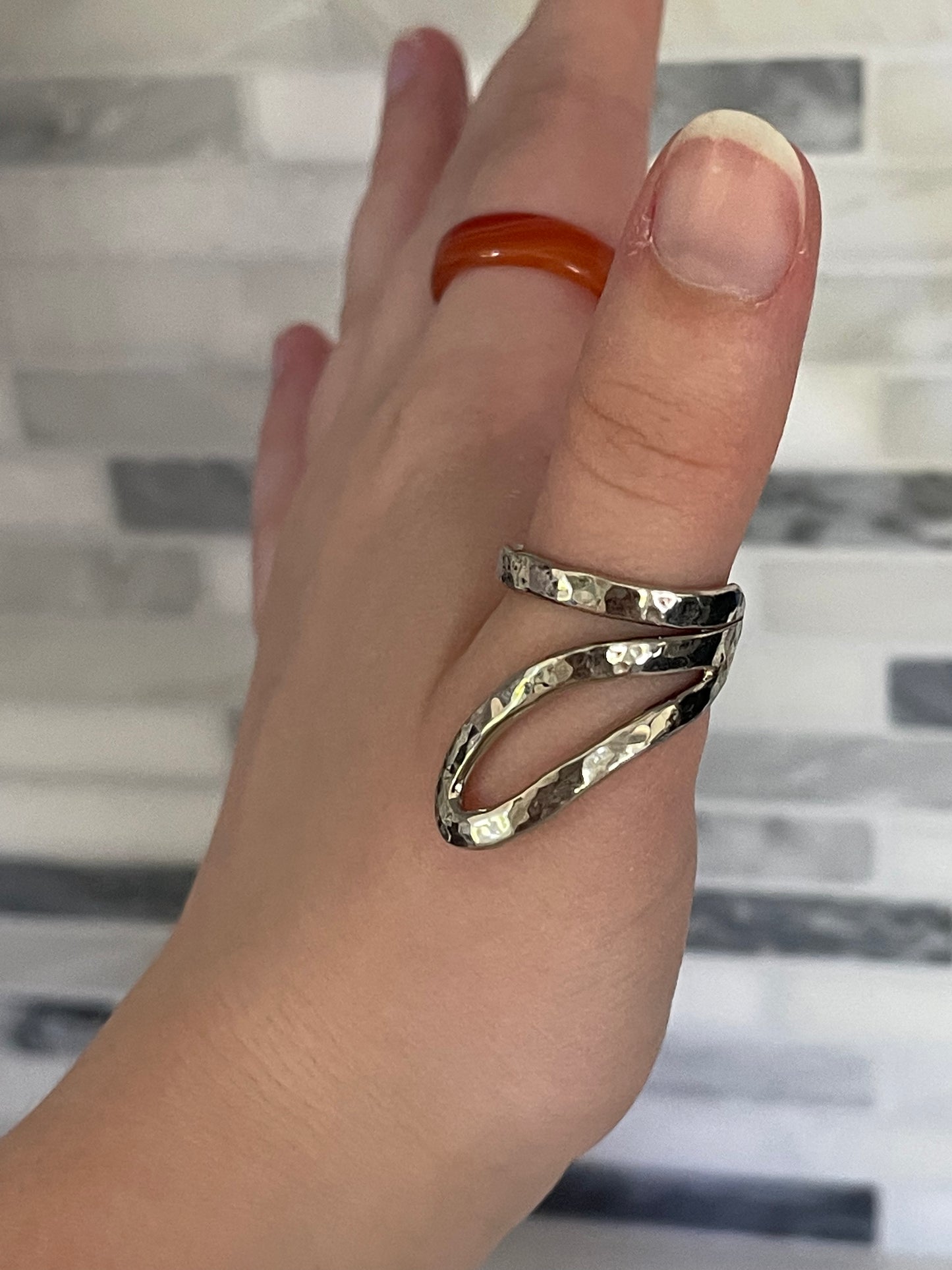 Abstract Swirl Ring Size 7.5-8