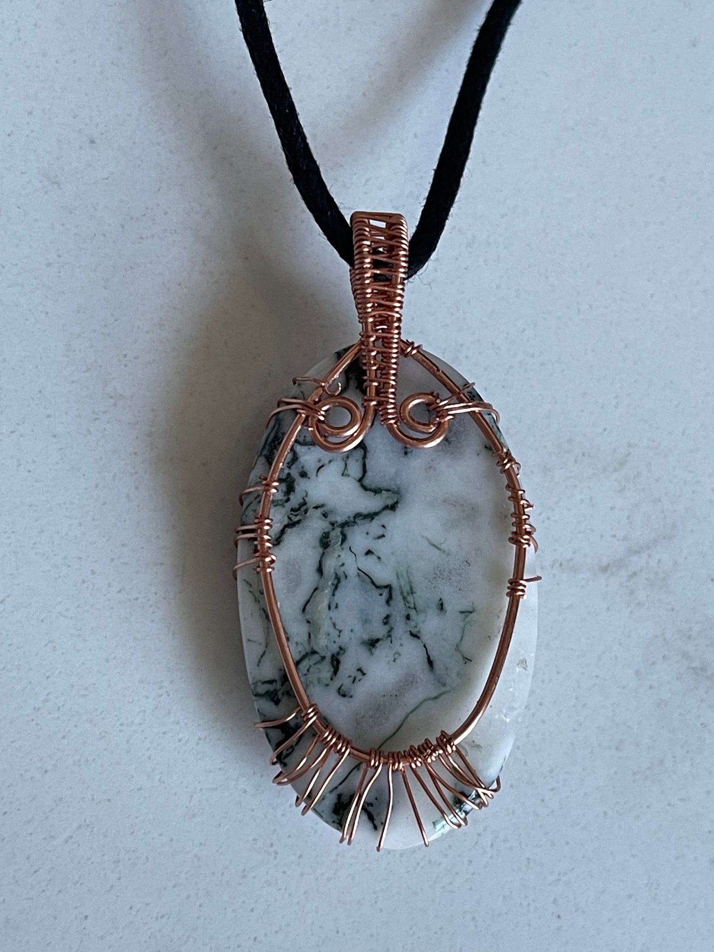 Tree of Life Wire Wrap Necklace - Tree Agate